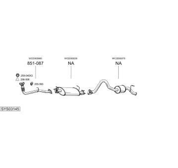 Výfukový systém BOSAL SYS03145