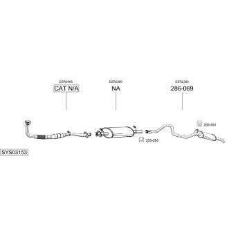 Výfukový systém BOSAL SYS03153