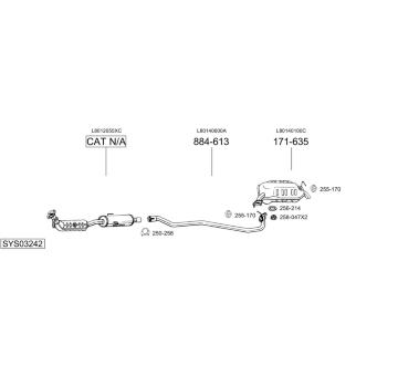 Výfukový systém BOSAL SYS03242
