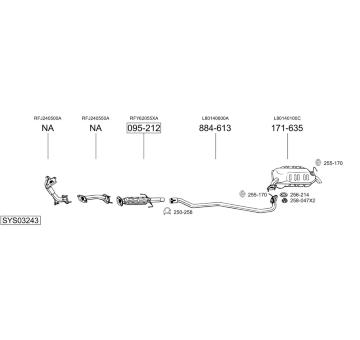 Výfukový systém BOSAL SYS03243