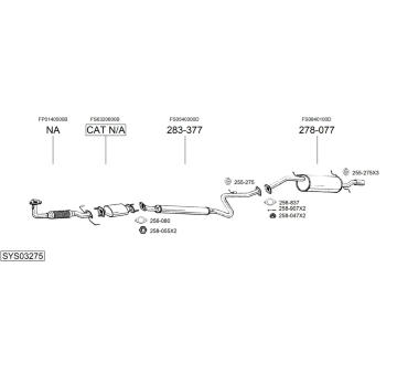 Výfukový systém BOSAL SYS03275