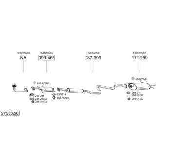 Výfukový systém BOSAL SYS03290