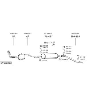 Výfukový systém BOSAL SYS03369