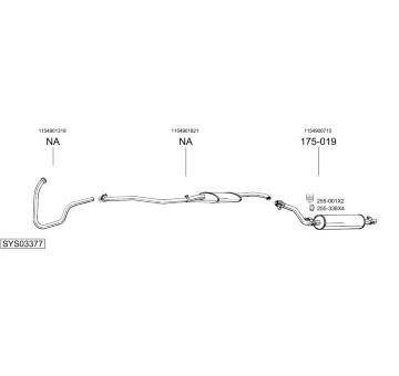 Výfukový systém BOSAL SYS03377