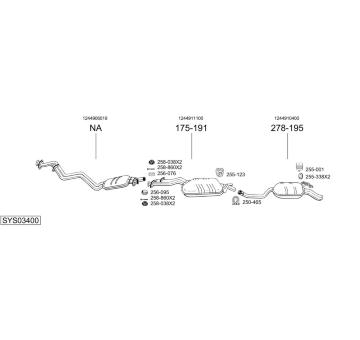 Výfukový systém BOSAL SYS03400