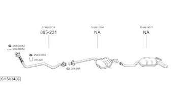 Výfukový systém BOSAL SYS03406