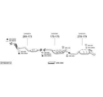 Výfukový systém BOSAL SYS03412