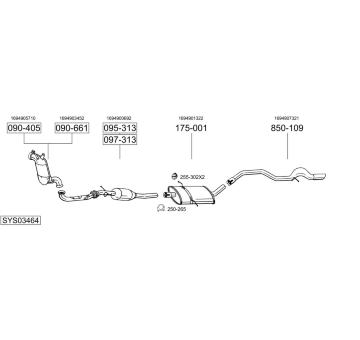 Výfukový systém BOSAL SYS03464