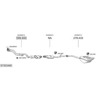 Výfukový systém BOSAL SYS03469