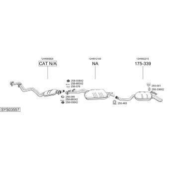 Výfukový systém BOSAL SYS03557