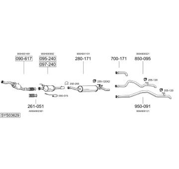 Výfukový systém BOSAL SYS03629