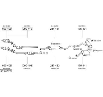 Výfukový systém BOSAL SYS03674