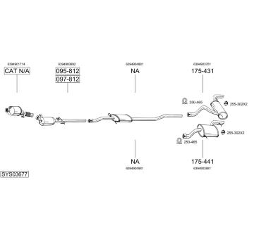 Výfukový systém BOSAL SYS03677