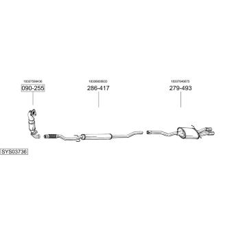 Výfukový systém BOSAL SYS03736