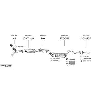 Výfukový systém BOSAL SYS03782