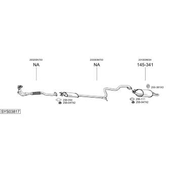 Výfukový systém BOSAL SYS03817