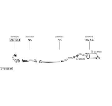 Výfukový systém BOSAL SYS03884