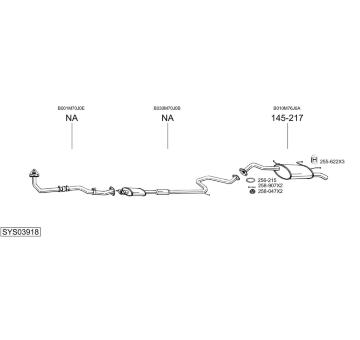 Výfukový systém BOSAL SYS03918