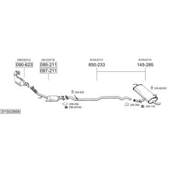 Výfukový systém BOSAL SYS03958