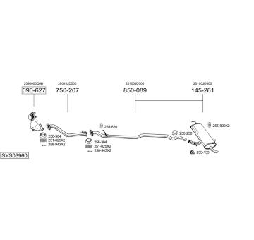 Výfukový systém BOSAL SYS03960