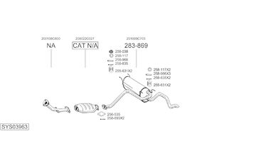 Výfukový systém BOSAL SYS03963