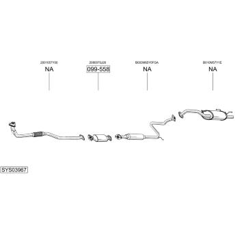 Výfukový systém BOSAL SYS03967