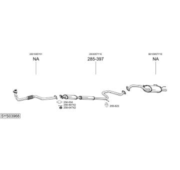Výfukový systém BOSAL SYS03968
