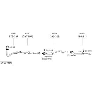 Výfukový systém BOSAL SYS04044