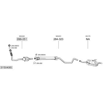 Výfukový systém BOSAL SYS04085