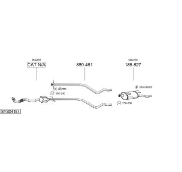 Výfukový systém BOSAL SYS04183