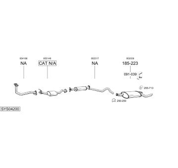 Výfukový systém BOSAL SYS04200