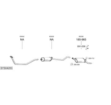 Výfukový systém BOSAL SYS04205