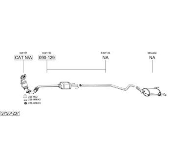 Výfukový systém BOSAL SYS04237