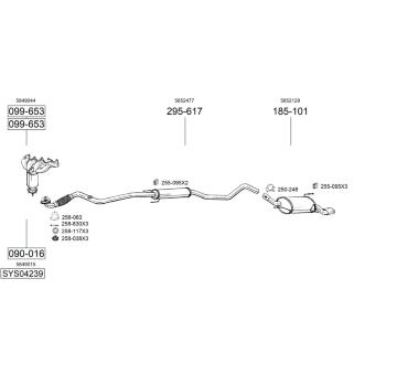 Výfukový systém BOSAL SYS04239