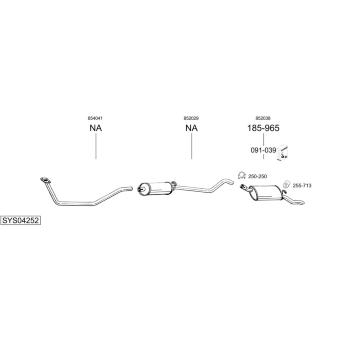 Výfukový systém BOSAL SYS04252