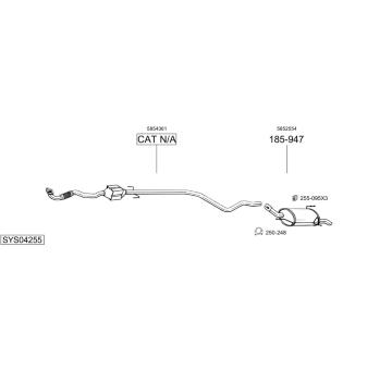 Výfukový systém BOSAL SYS04255