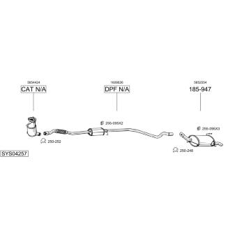 Výfukový systém BOSAL SYS04257