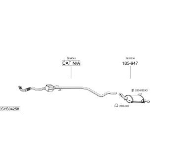 Výfukový systém BOSAL SYS04258