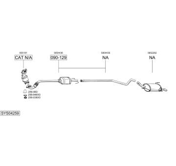 Výfukový systém BOSAL SYS04259