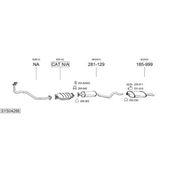 Výfukový systém BOSAL SYS04288