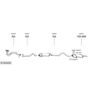 Výfukový systém BOSAL SYS04292