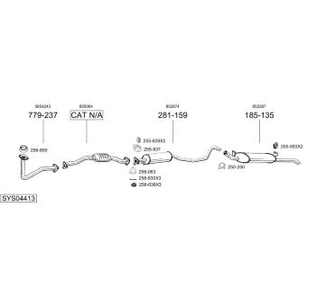 Výfukový systém BOSAL SYS04413