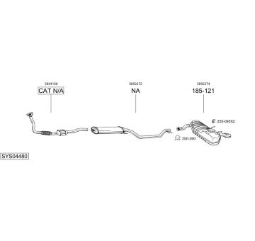 Výfukový systém BOSAL SYS04480