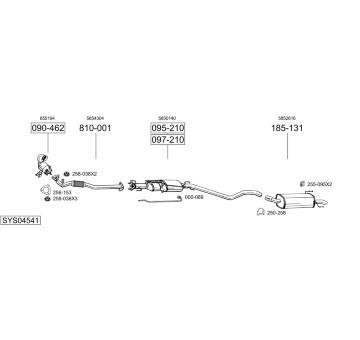 Výfukový systém BOSAL SYS04541