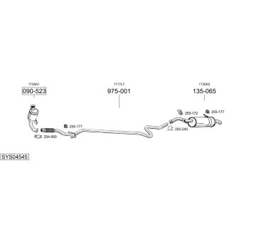 Výfukový systém BOSAL SYS04545