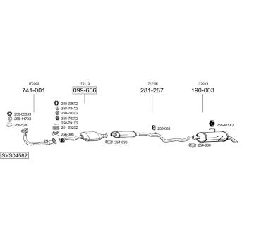Výfukový systém BOSAL SYS04582