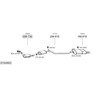 Výfukový systém BOSAL SYS04602
