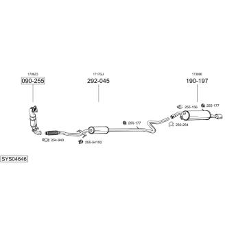 Výfukový systém BOSAL SYS04646