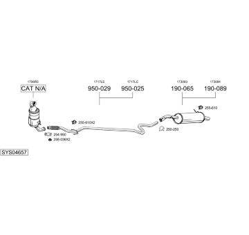 Výfukový systém BOSAL SYS04657