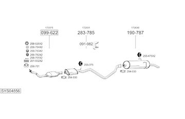 Výfukový systém BOSAL SYS04856